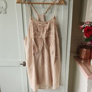 Vintage L Cecico Light Beige Sleeveless Top